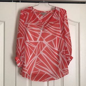 Banana Republic tropical print blouse